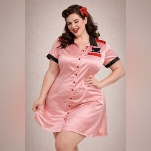 Emily the Strange x  Unique Vintage Pink Dress